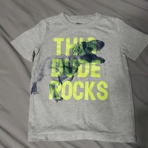 Boys Dino Short Sleeved Tee Shirt